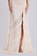 Fatale Maxi Dress In Vanilla - Image 6