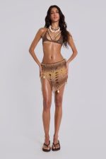 Yuka Knit Skirt With Shells - Image 4