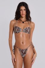 Raquel Leopard Reversible Micro Bikini Bottoms - Image 2