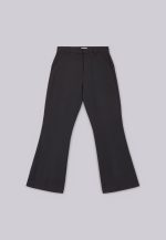 Black Stacked Bootcut Suit Pants - Image 2