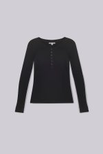 Black Haze Henley Top - Image 2