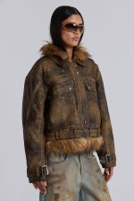 Vaca Faux Leather Jacket - Image 3