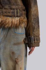 Vaca Faux Leather Jacket - Image 6