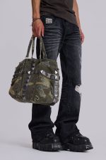 Trinity Camo Studded Bag - Image 3