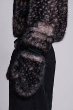Biome Faux Fur Mittens - Image 2