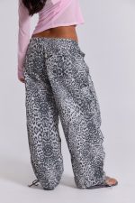 Snow Leopard Parachute Pants - Image 5
