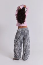 Snow Leopard Parachute Pants - Image 4