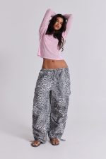 Snow Leopard Parachute Pants - Image 7