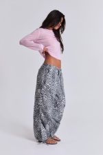 Snow Leopard Parachute Pants - Image 6