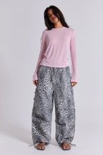 Snow Leopard Parachute Pants - Image 8