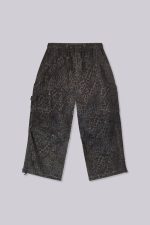 Charcoal Leopard Parachute Pants - Image 2
