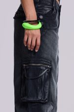 Sun Faded Black Trooper Cargo Pants - Image 6