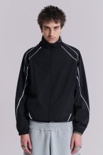Black Vapor Tracksuit Top - Image 5