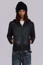 Bedrock Waxed Hooded Denim Jacket - Image 2