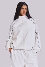 White Vapor Tracksuit Top - Image 3