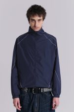 Navy Vapor Tracksuit Top - Image 2