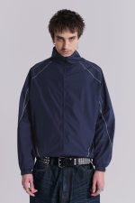 Navy Vapor Tracksuit Top - Image 6