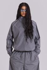 Grey Vapor Tracksuit Top