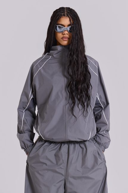 Grey Vapor Tracksuit Top