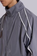 Grey Vapor Tracksuit Top - Image 5