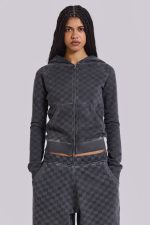 Checkerboard Mini Monster Hoodie