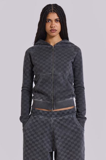 Checkerboard Mini Monster Hoodie