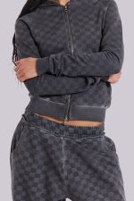 Checkerboard Mini Monster Hoodie - Image 4