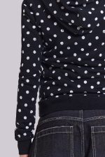 Mono Black Polkadot Hoodie - Image 10
