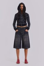 Mono Black Polkadot Hoodie - Image 8