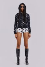 No.13 Polka Dot Football Mini Shorts - Image 16