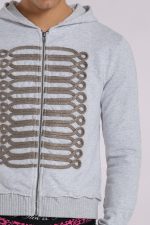 Grey Golden Drummer Hoodie - Image 5