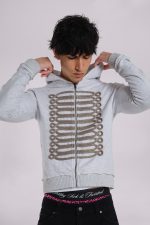 Grey Golden Drummer Hoodie