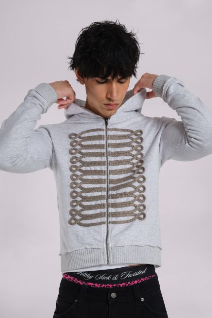 Grey Golden Drummer Hoodie