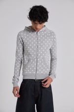Grey Polkadot Hoodie - Image 3