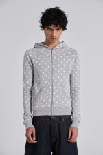 Grey Polkadot Hoodie