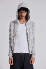 Grey Polkadot Hoodie - Image 4