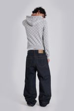 Grey Polkadot Hoodie - Image 9