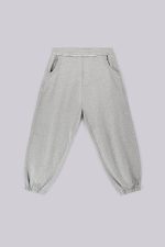 Grey Marl Cuffed Baggy Monster Joggers - Image 2