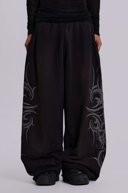 Black Baggy Blade Joggers