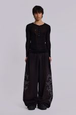 Black Baggy Blade Joggers - Image 3