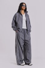 Grey Vapor Tracksuit Top - Image 4