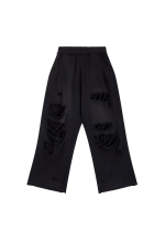 Distressed Black Baggy Monster Joggers - Image 8