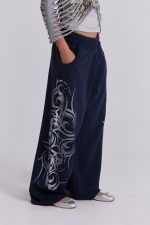 Navy Baggy Blade Joggers - Image 2