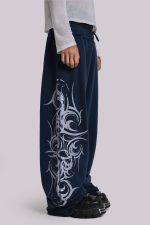 Navy Baggy Blade Joggers - Image 4
