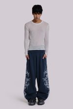 Navy Baggy Blade Joggers - Image 6