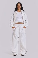 White Vapor Tracksuit Bottoms - Image 5
