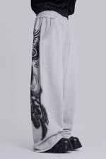 Gothic Print Baggy Monster Joggers - Image 4