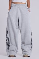 Gothic Print Baggy Monster Joggers - Image 5