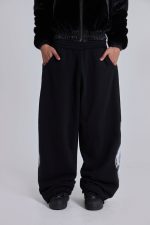 Black Gothic Print Baggy Monster Joggers - Image 3