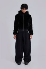 Black Gothic Print Baggy Monster Joggers - Image 9
